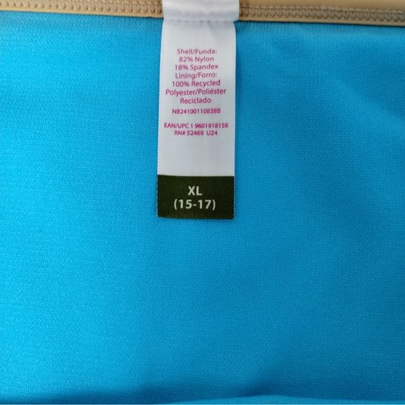 No Boundaries Junior Girls XL Multi Stripe High Cut Leg High Waist Bikini Bottom - Picture 5 of 6